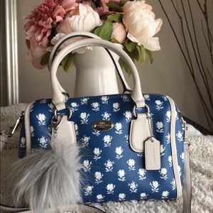 Coach Small Bennet Satchel Purse Floral